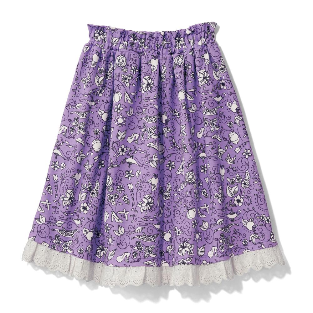 日本千趣會 - 迪士尼公主元素印花長裙-紫