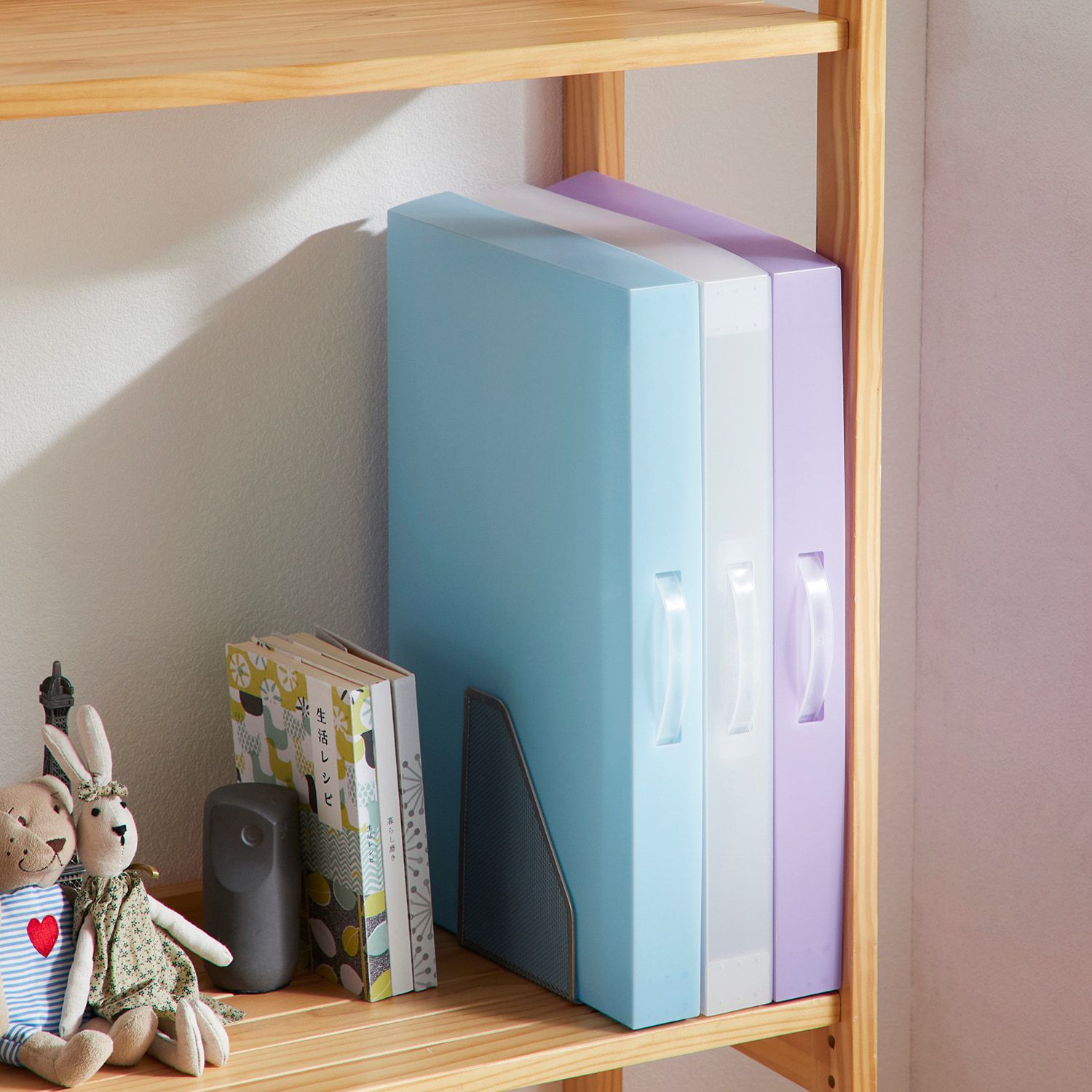 日本千趣會 - [熱銷更新版]美勞作品收納盒(附提把)-白 (45×29.5×4.5cm)