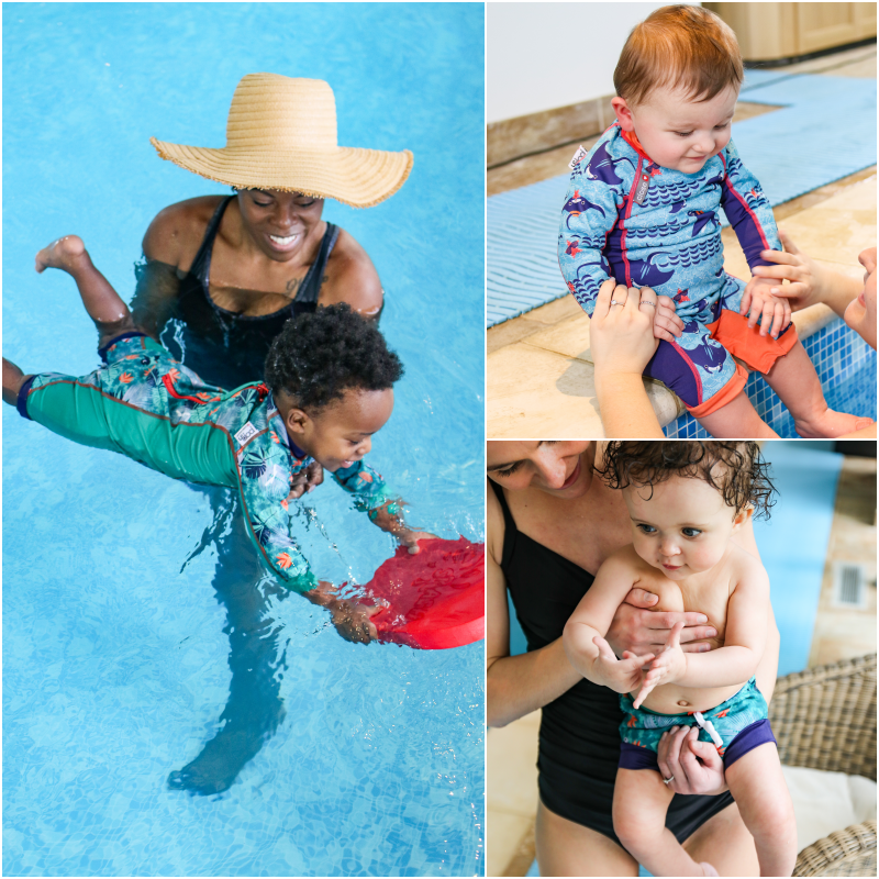 英國Close Pop-in 嬰幼兒抗UV防曬泳衣/遮頸帽/尿布泳褲