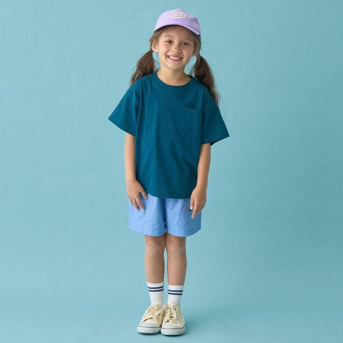 日本 b-ROOM - 時尚搭配口袋短褲(4分丈)-格子-黃