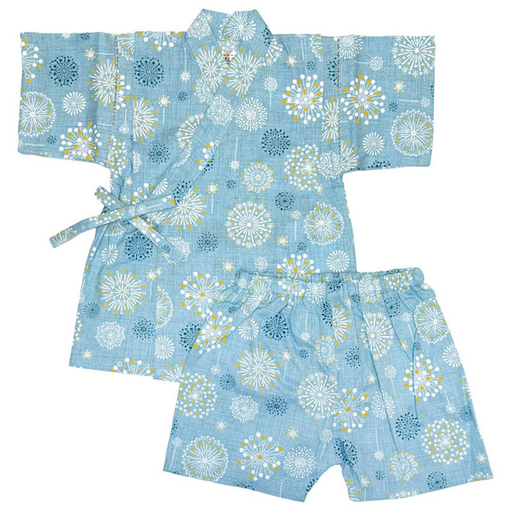 兩件式甚平-綠色