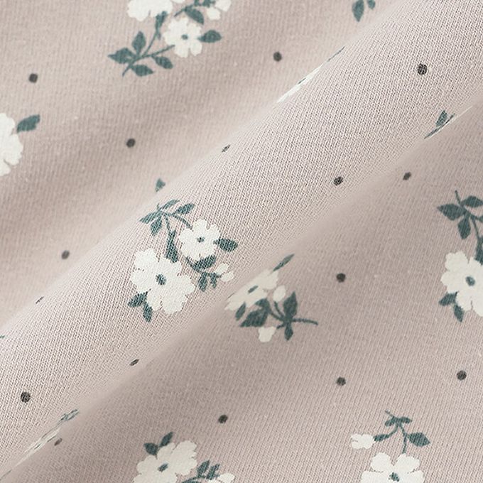 日本 petit main - 可愛荷葉邊短褲-貝殼刺繡-紫