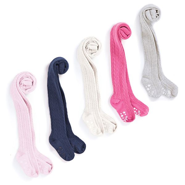 英國 JoJo Maman BeBe - 編織螺紋寶寶小童內搭褲襪/保暖襪-灰色 (1-2Y)