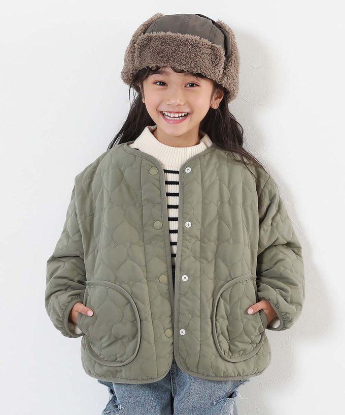 日本 devirock - 心型絎縫內刷毛科技羽絨外套(可機洗)-象牙白