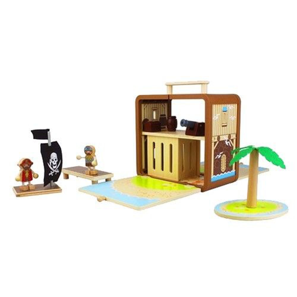 澳洲 UDEAS - 趣味木頭玩具箱-海盜屋(II)