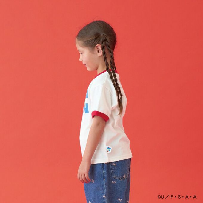 日本 b-ROOM - 聯名限定 短袖上衣-超人小新-紅