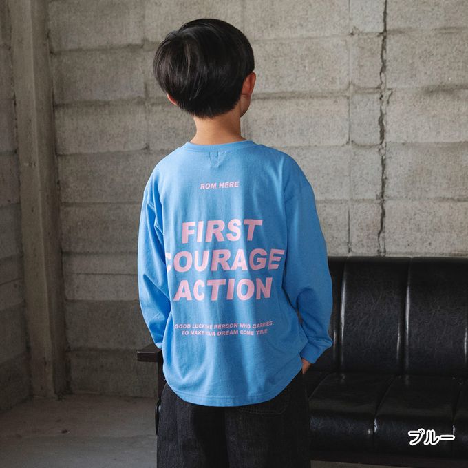 日本 BRANSHES - 100%棉 百搭印花縮口長袖上衣-熊熊騎車-玫瑰粉