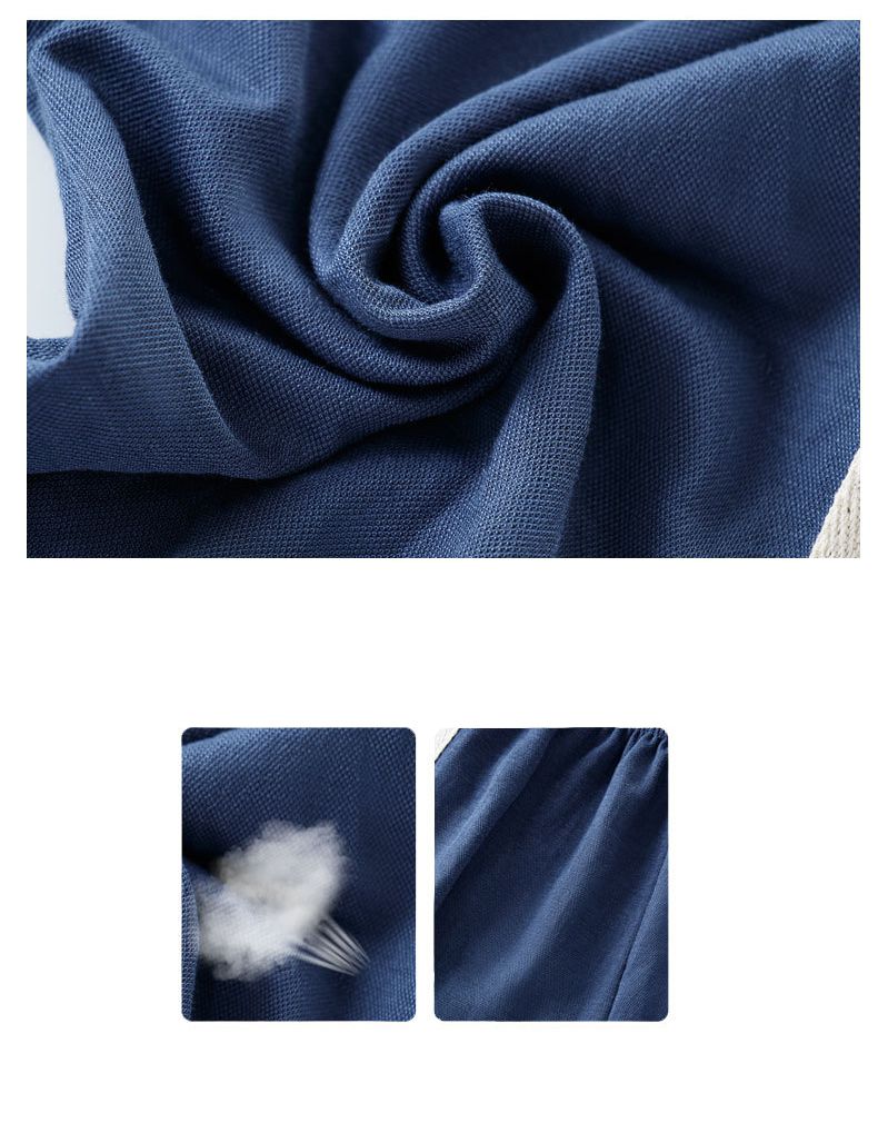 冰絲涼感運動風防蚊褲/空調褲-橘色