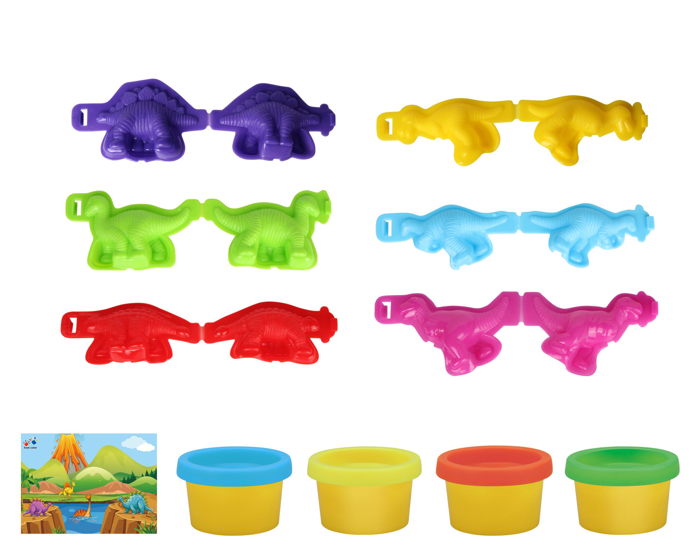 樂彩森林 - 小麥黏土-恐龍世界 (14x19x5)