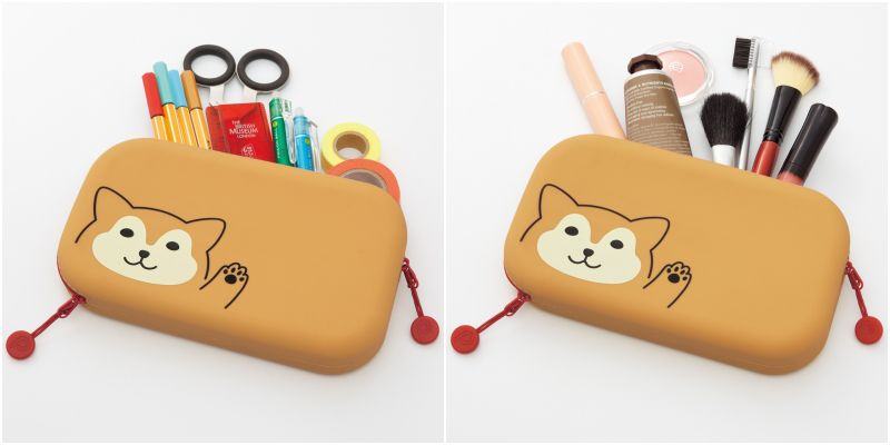 日本文具 LIHIT - 方形收納包/收納袋(附拉鍊)-熊貓 (19x3.6x11cm)