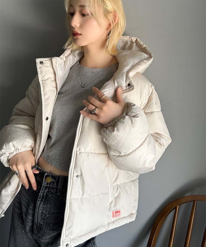 日本 Classical Elf - [必收]Java 連帽保暖科技羽絨外套-象牙