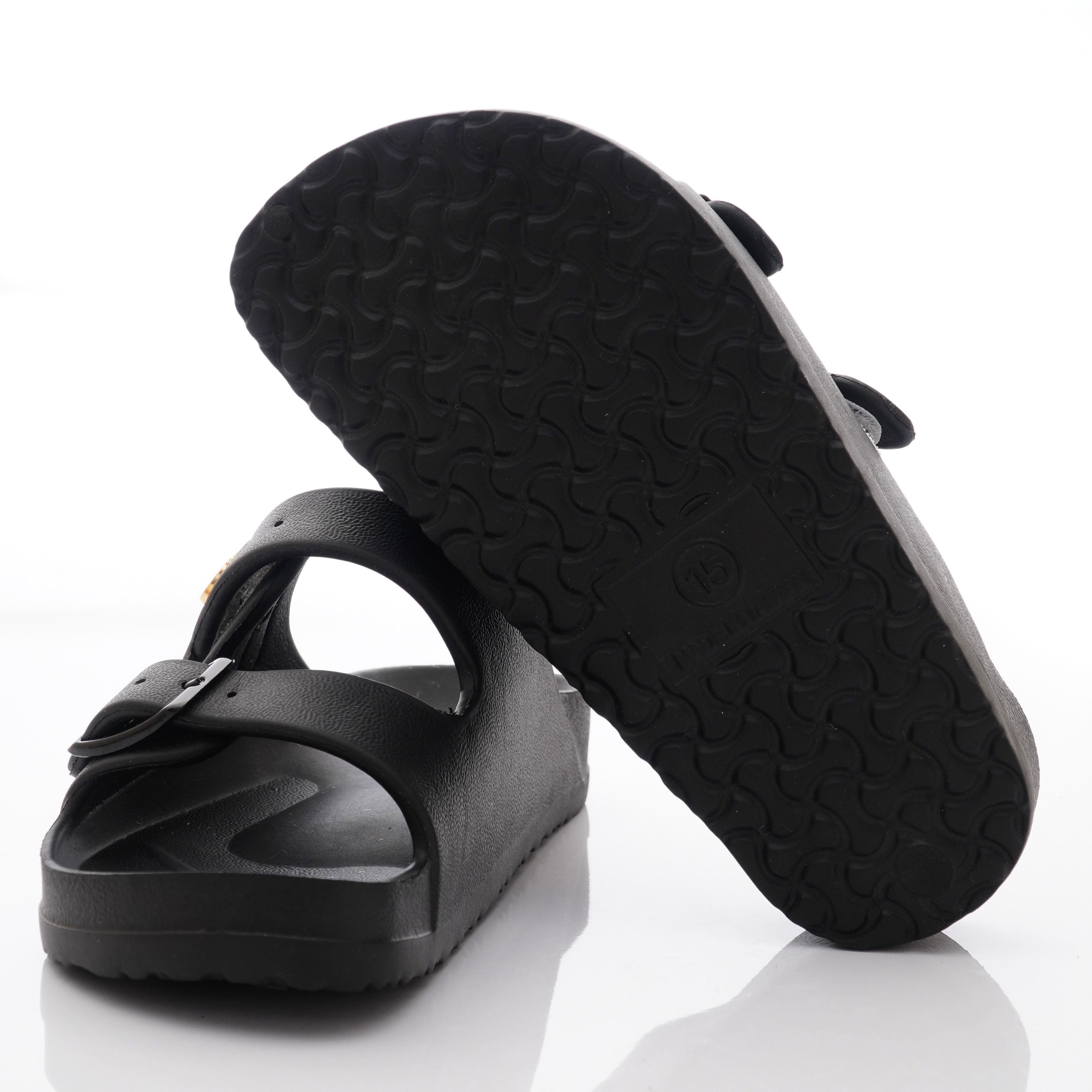 Arnold Palmer 雨傘牌 - 專櫃超輕量拖鞋款(中小童段)-黑