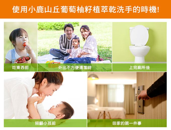 小鹿山丘 - 葡萄柚籽植萃乾洗手-80g