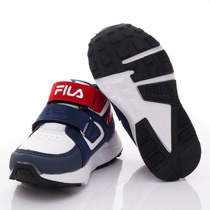 FILA - FILA機能慢跑運動鞋-2-J432X-123藍白紅(中大童段)-運動鞋-藍白紅