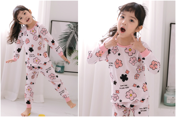 韓國 Maykids - 有機棉透氣長袖家居服-蒙面超人