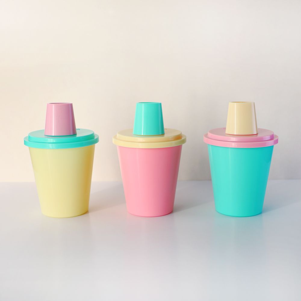 【撞色限定】咕溜杯-孩子的第一個吞藥練習杯 (撞色限定)