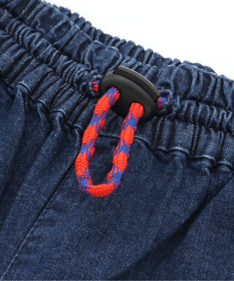 日本 BREEZE - 彩色標籤腰束口休閒短褲-軍綠