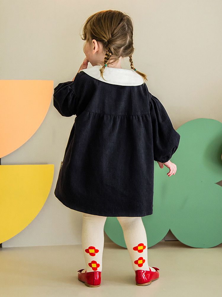 韓國Pimpollo - 小櫻桃泡泡袖洋裝-綠