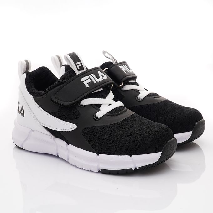 FILA - 輕量慢跑運動鞋2-J430X-011黑白(中大童段)-運動鞋-黑白