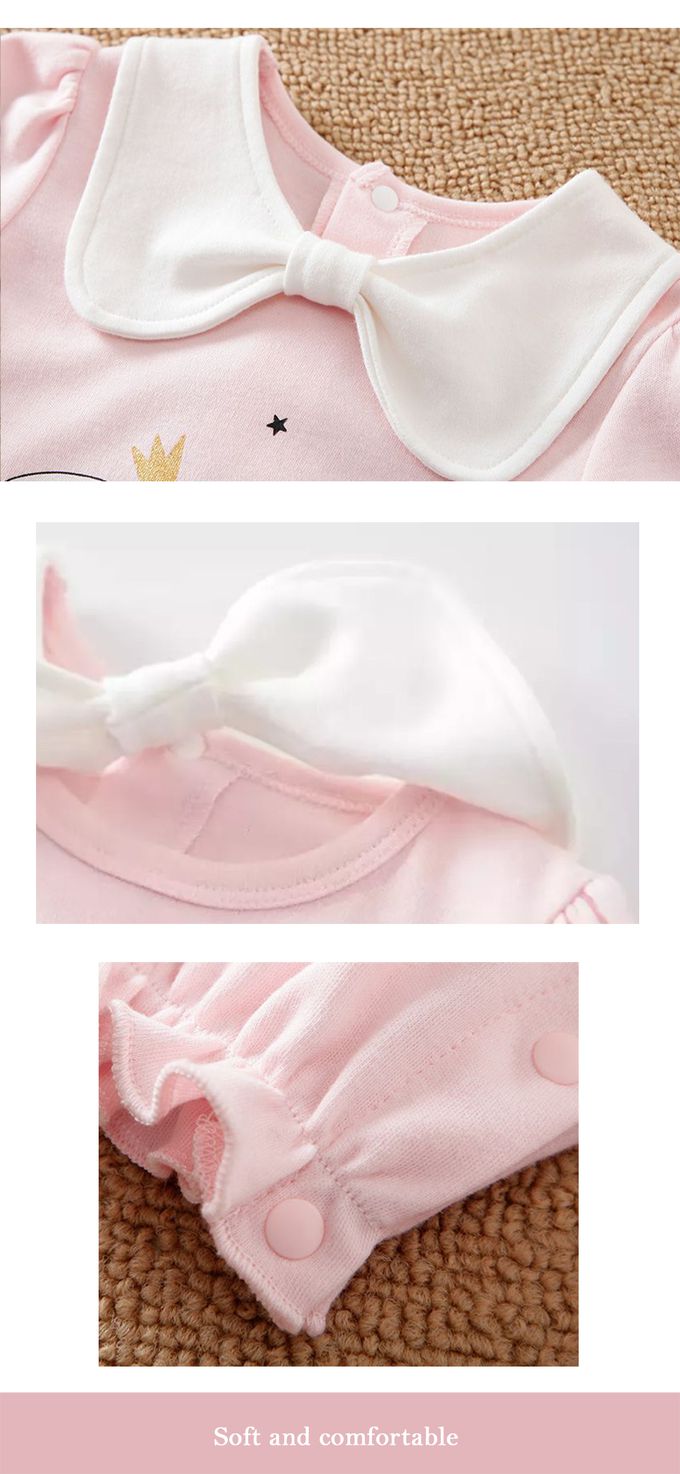 JoyNa - 嬰兒連身衣 春秋款動物造型包屁衣-公主兔