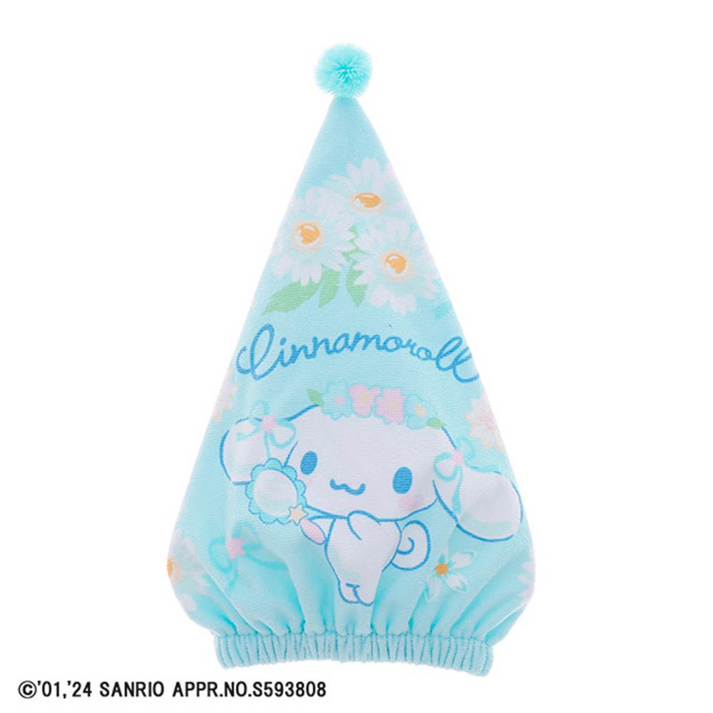 乾髮帽-大耳狗 粉彩小花