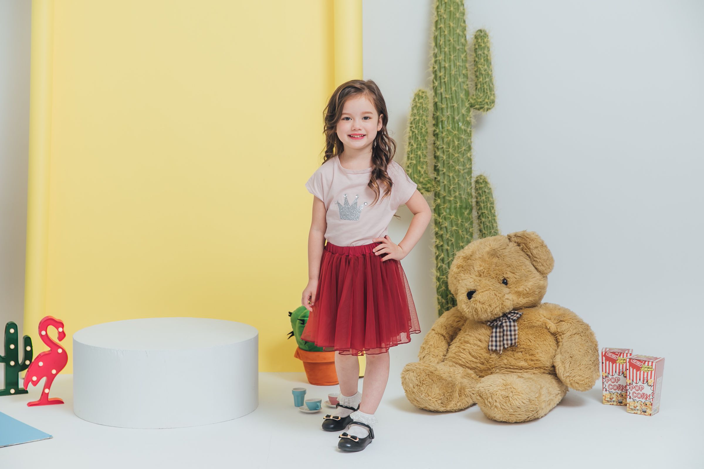 Peachy - 北鼻款*獨家訂製綿柔空氣紗裙-短裙款-性感酒紅