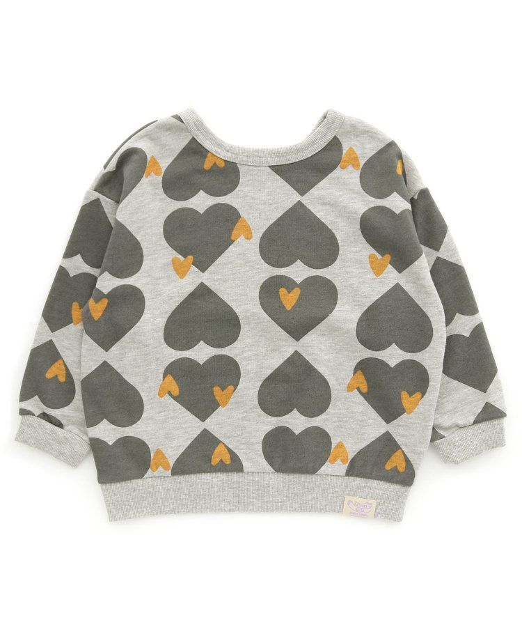 日本 BREEZE - 正反OK！裏毛印花長袖上衣-棋盤格-彩色