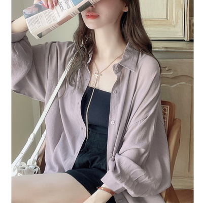 ✧✧冷氣房/防曬必備【日本GRL】透膚薄襯衫多色可選～櫻花妹人手好幾件！