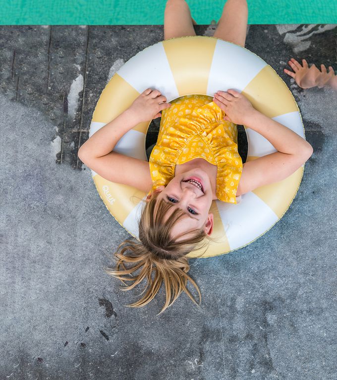 比利時 QUUT - 游泳圈-香蕉藍(60cm)