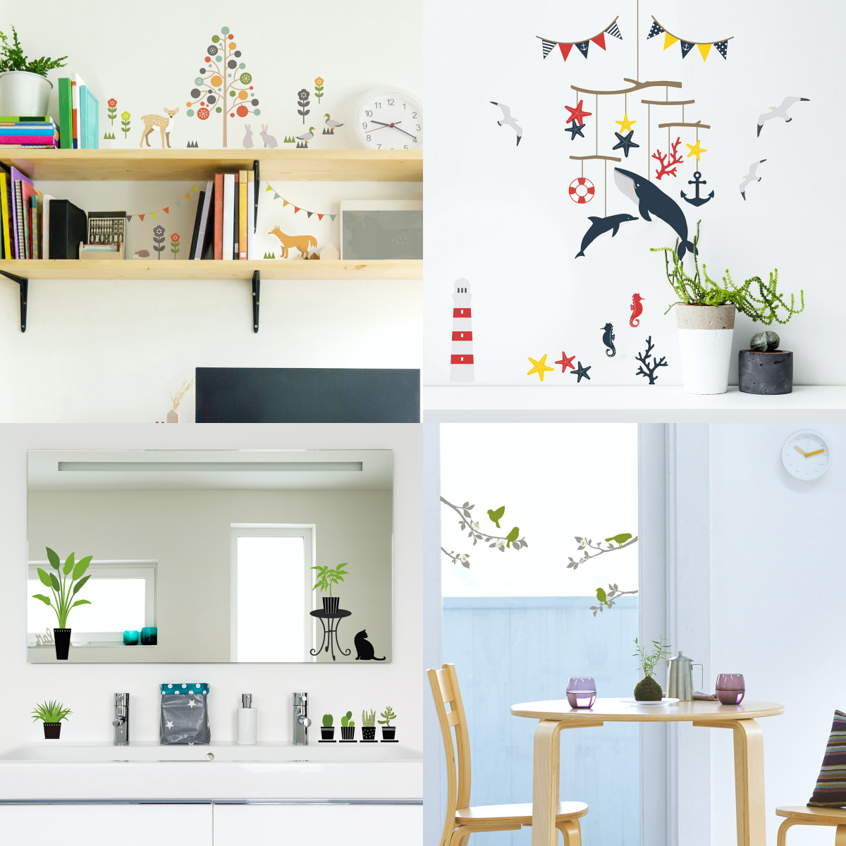 日本 TOKYO STICKER - 日本製 質感無邊框壁貼 [精緻轉印款]-森林運動會 (A4)