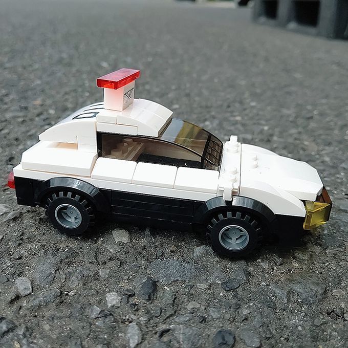 日本 Silverback - 可動擬真積木-警車