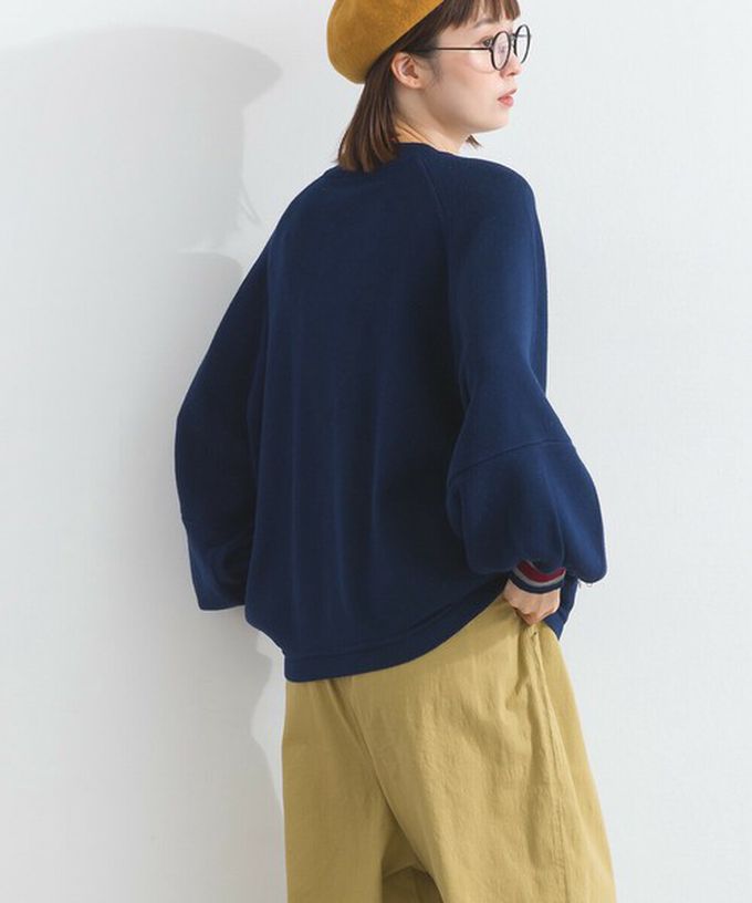 日本 Lupilien - 明亮撞色學院風抽繩針織上衣-酒紅