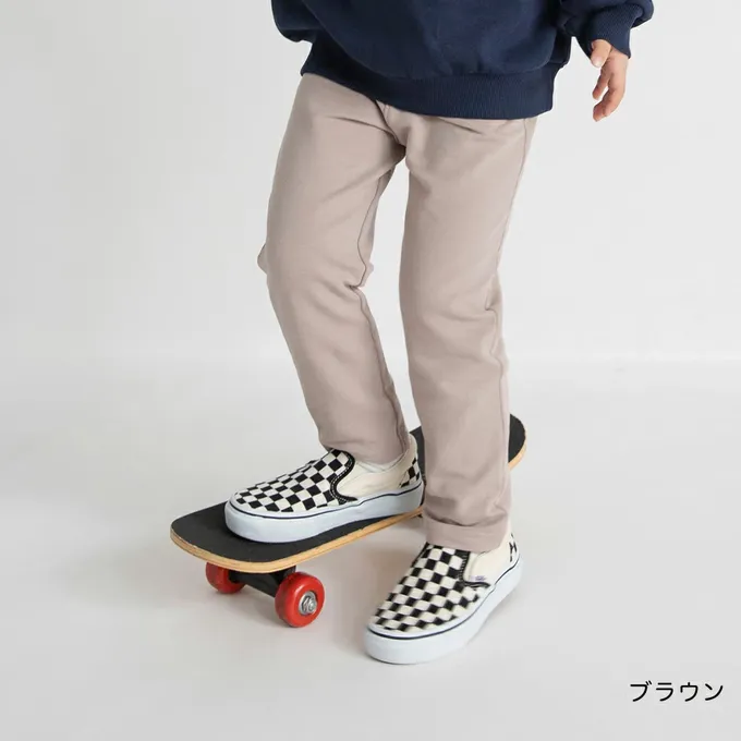 日本 BRANSHES - 定番超彈力百搭長褲-素面-芥黃