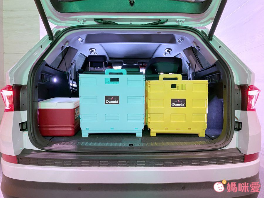 韓國 Damda - 購物車-57L/承重30kg-天藍+黃-42X36.5x40cm