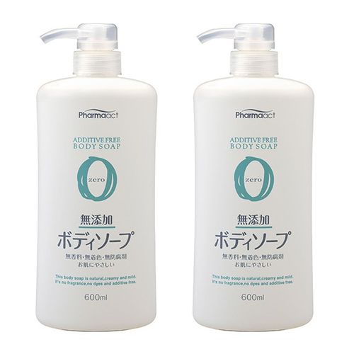 日本熊野油脂 KUMANO - PharmaACT 無添加沐浴乳-特惠2入組-600ml*2