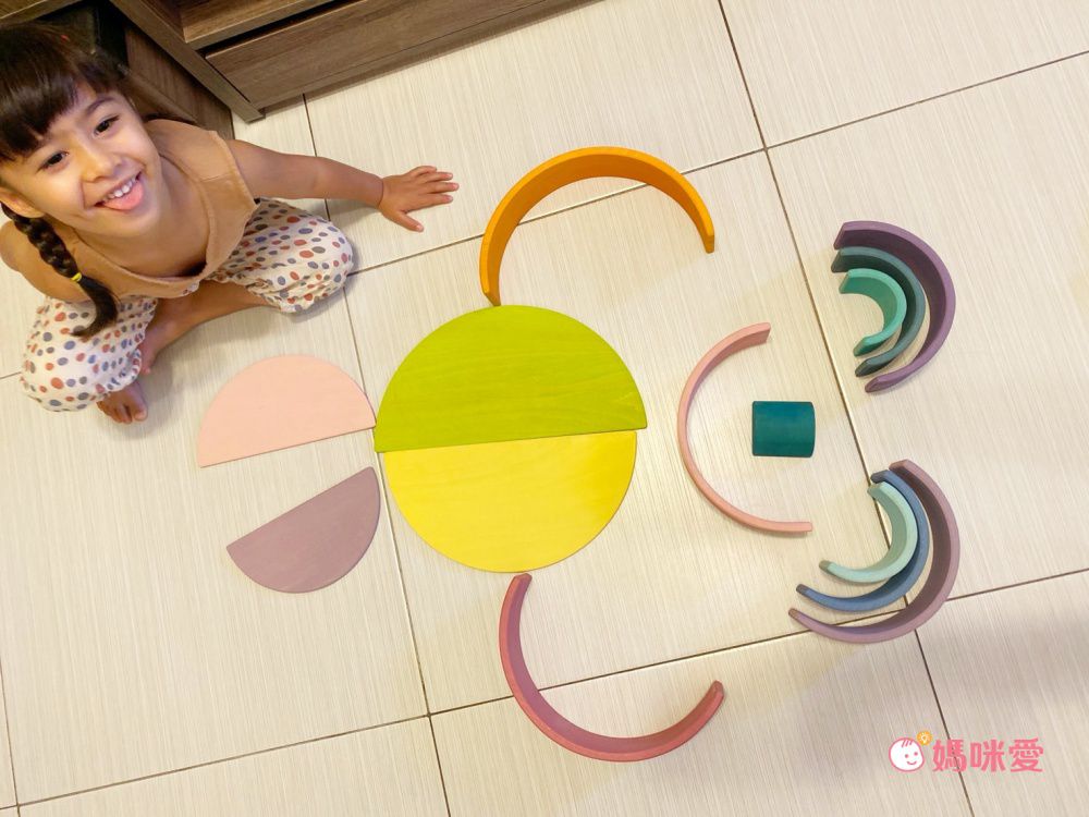 一組成就100種玩法【Color Fan】彩虹積木