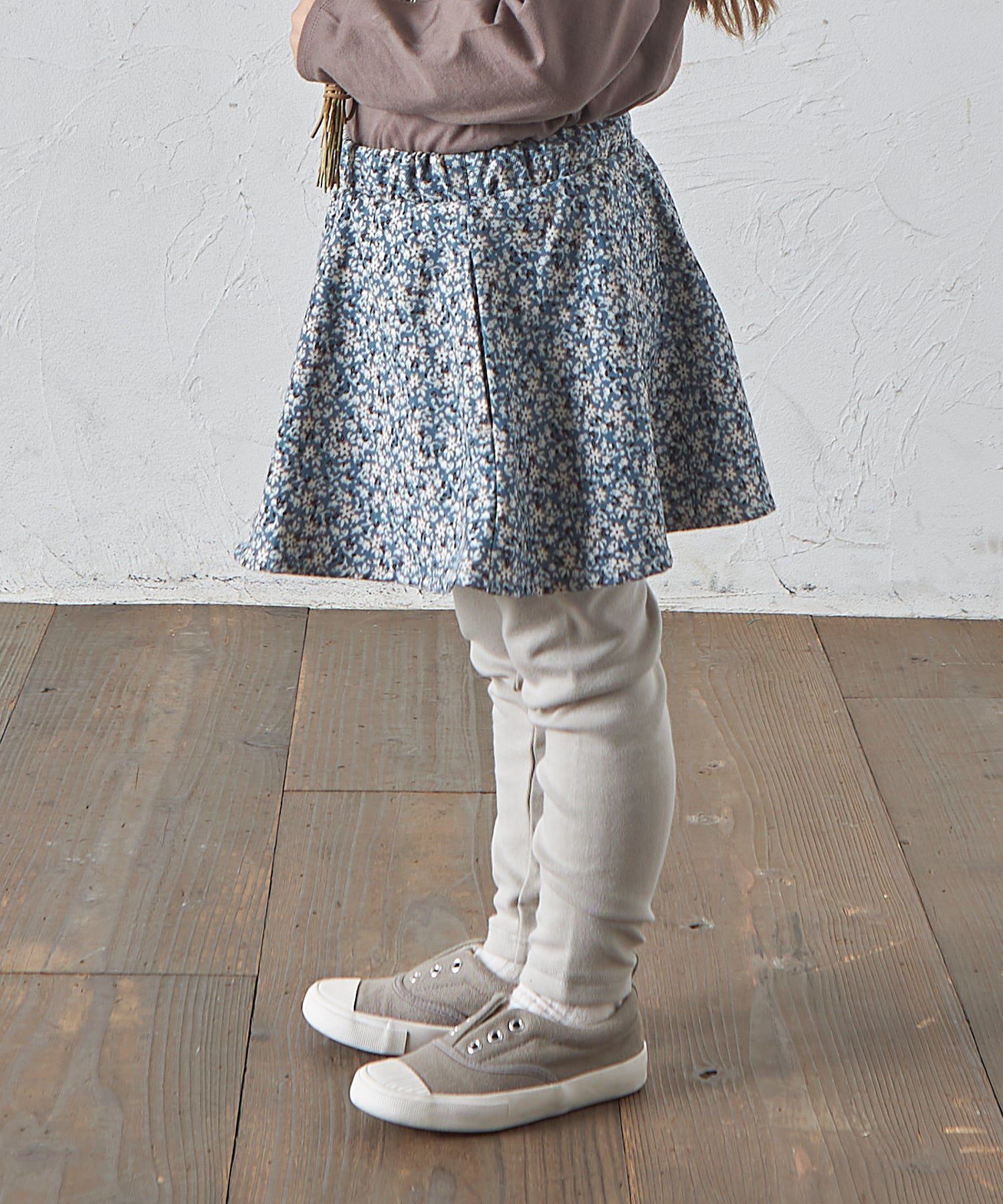 日本 PAIRMANON - 柔軟彈性百搭褲裙-素色-摩卡x灰黑