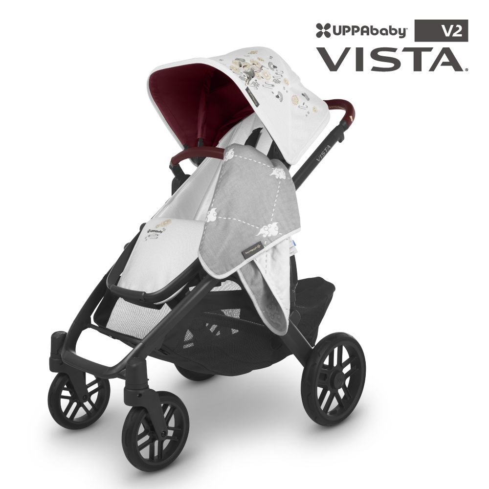 【限定新色-玉兔白】【UPPAbaby】VISTA V2 王者之尊旗鑑：單人推車-玉兔白 RAB-12.4 kg