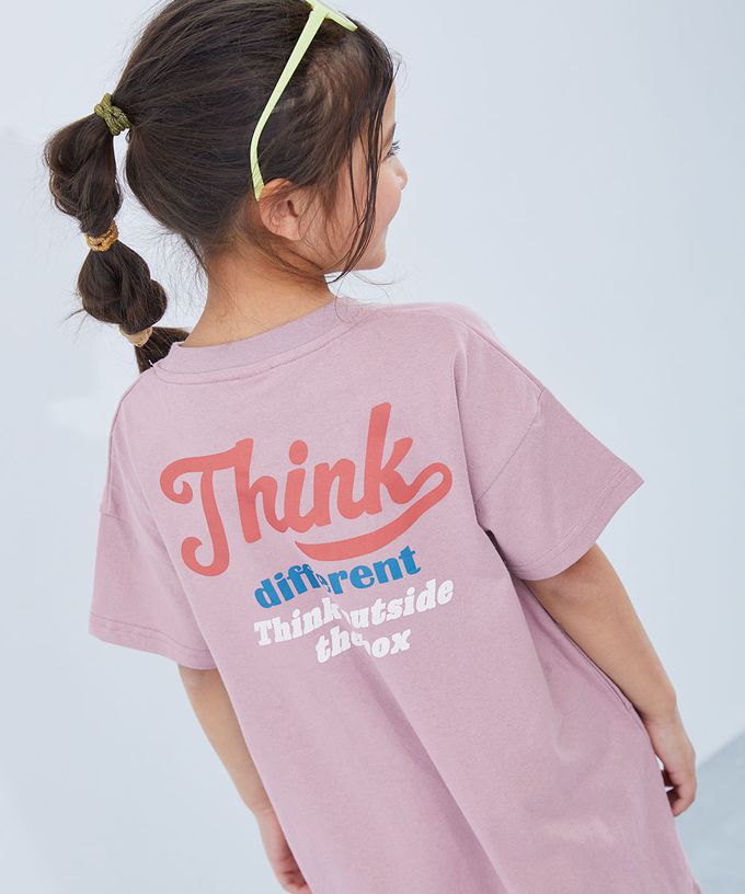 日本 devirock - 100%棉 女孩印花短袖洋裝-不同凡想-薄荷綠