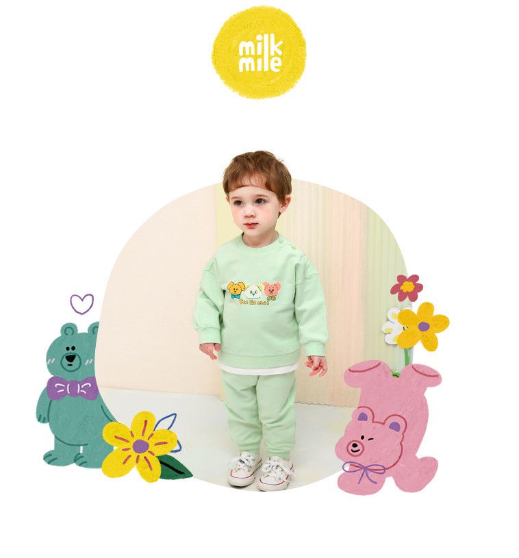 韓國 milk mile - 三隻小狗套裝-紫