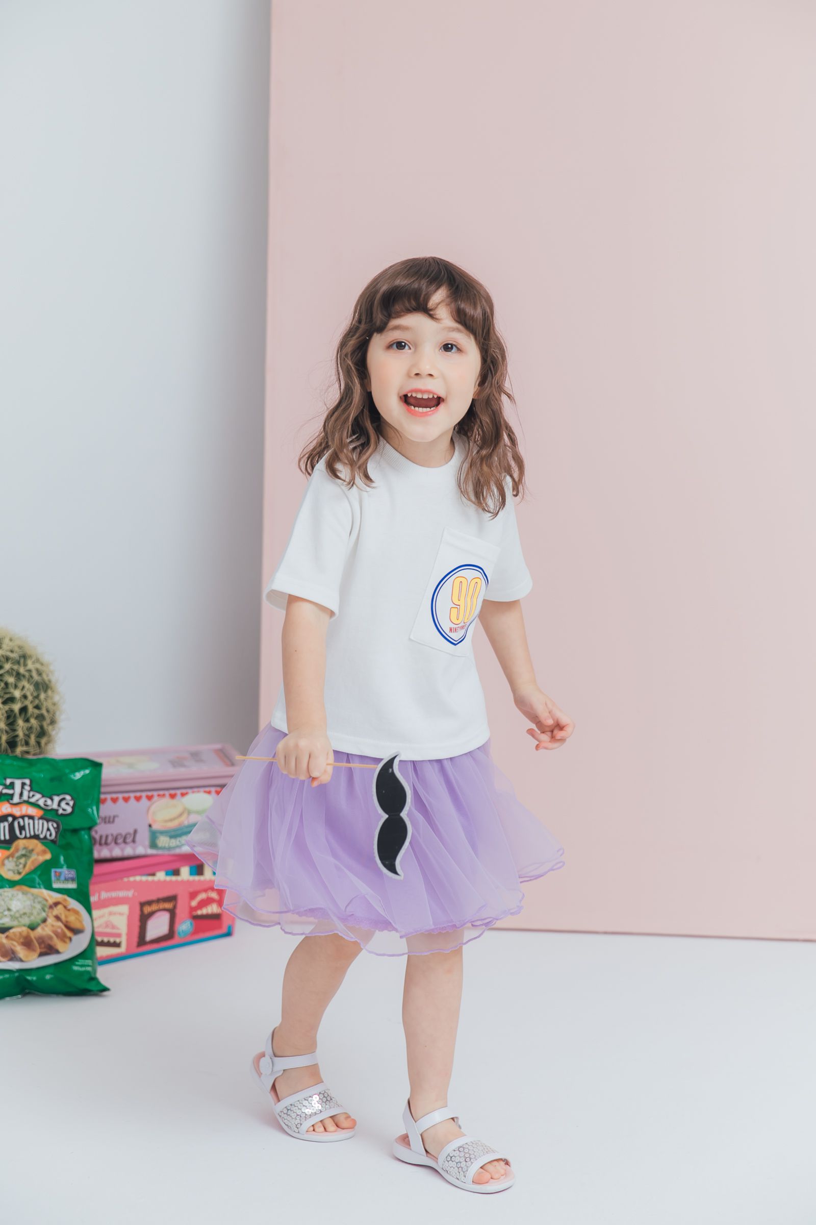 Peachy - 北鼻款*獨家訂製綿柔空氣紗裙-短裙款-薰衣草紫