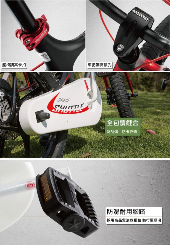 Royalbaby - 14吋星際兒童腳踏車(送打氣筒)-紫色