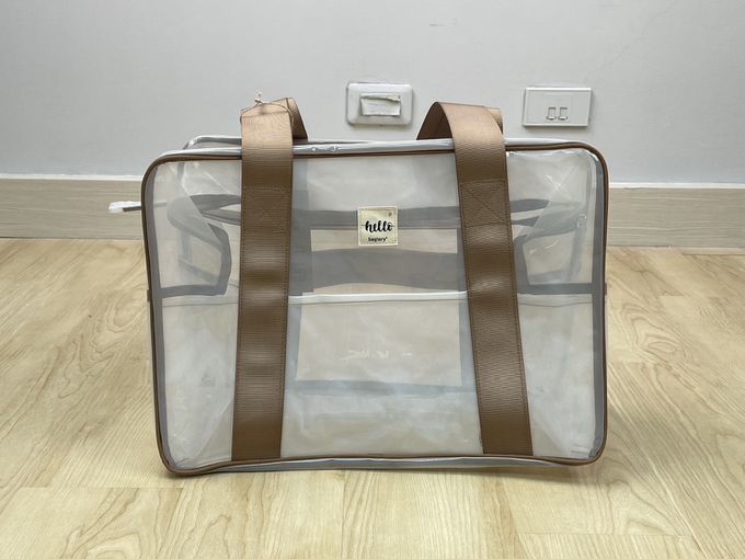 香港百寶袋王 Bagtory HK - 大容量旅行沙灘多功能包-奶白色-42x30x20cm