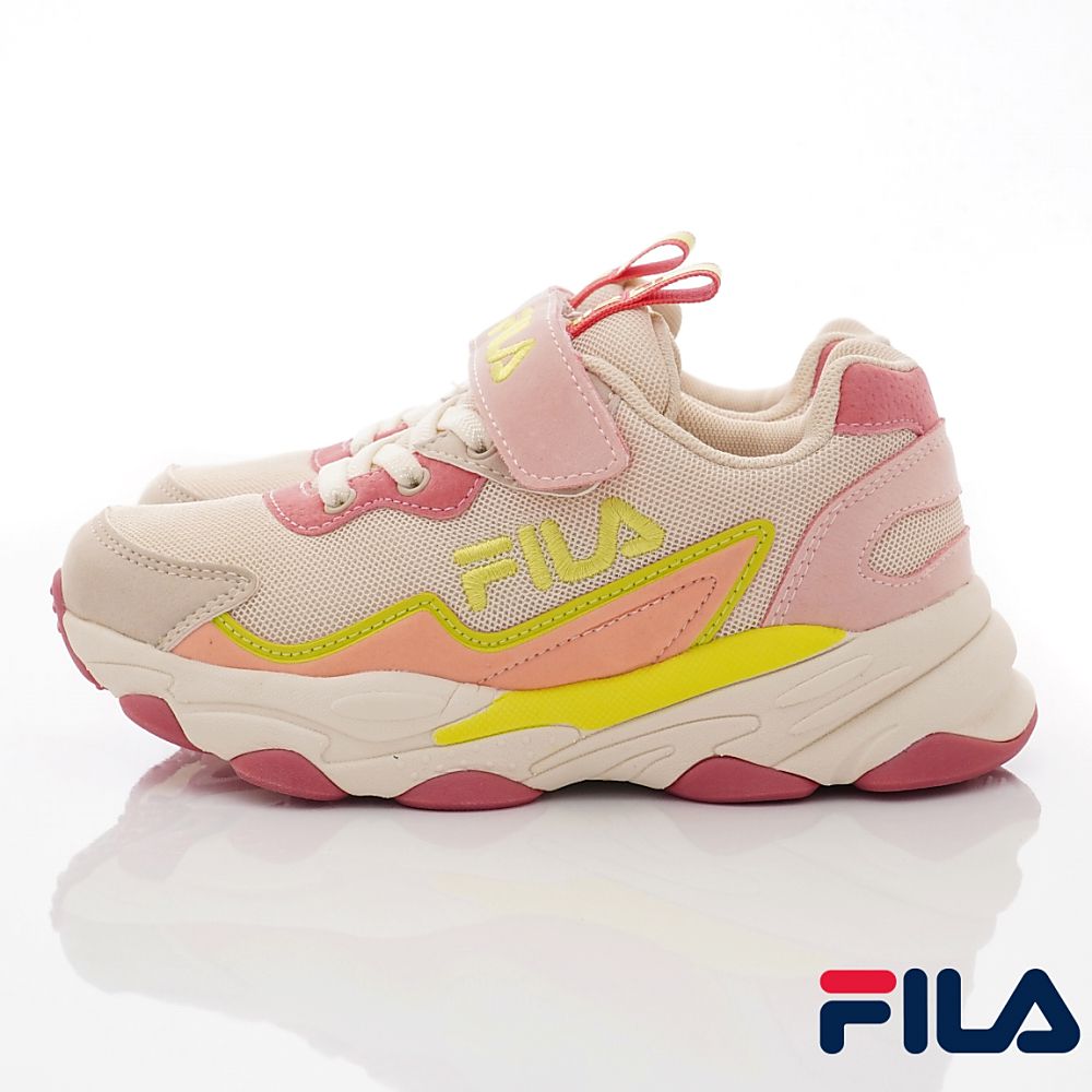 FILA - 復古老爹運動鞋款(中大童段)-運動鞋-米桃