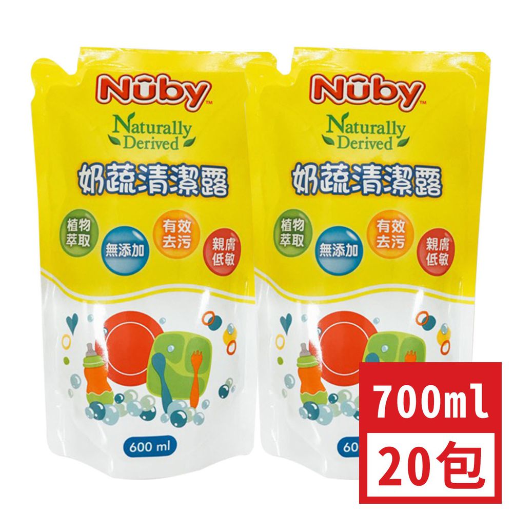Nuby - Nuby 奶蔬清潔露-補充包-(2入) 箱購10入