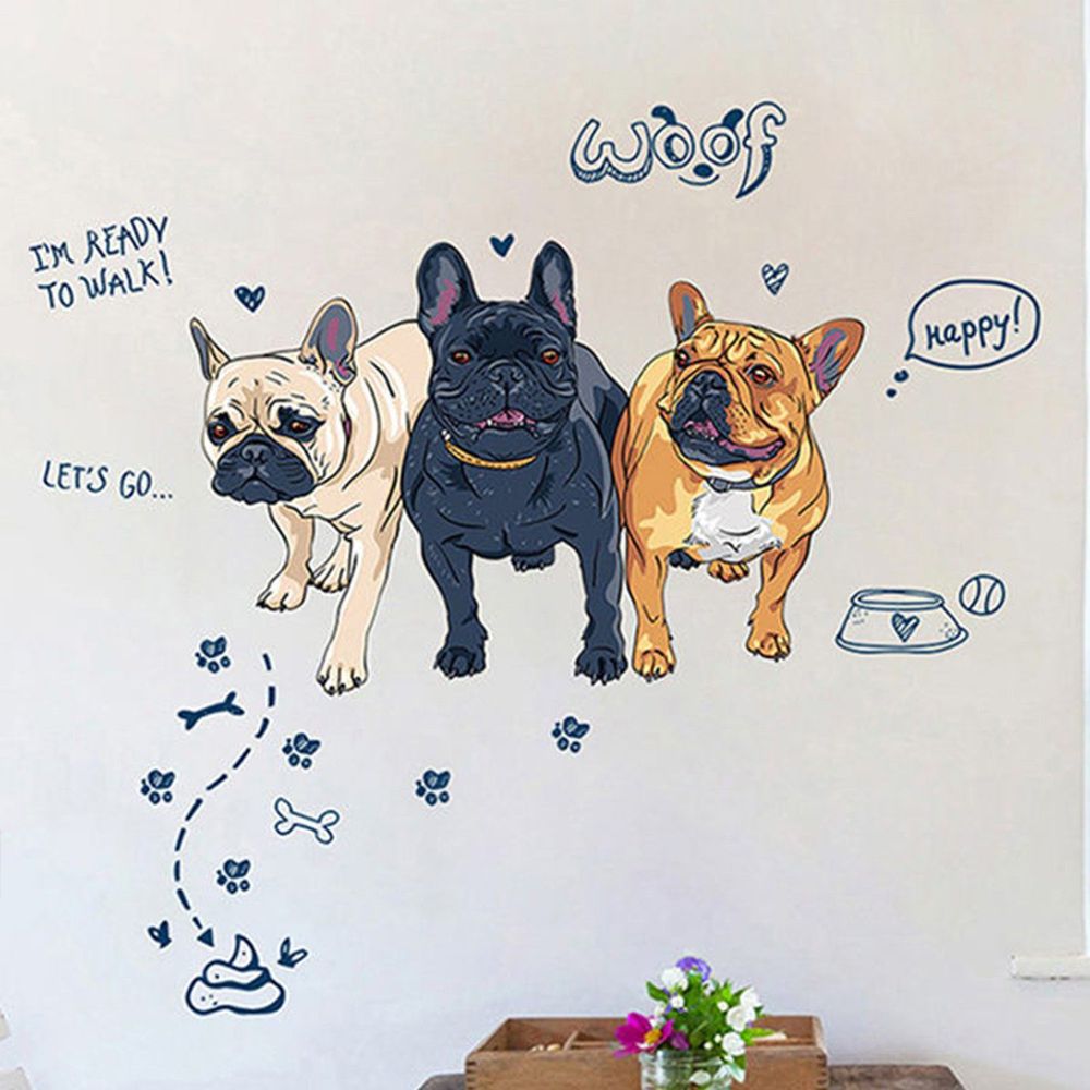 時尚壁貼-可愛法鬥 (60cm*90cm)