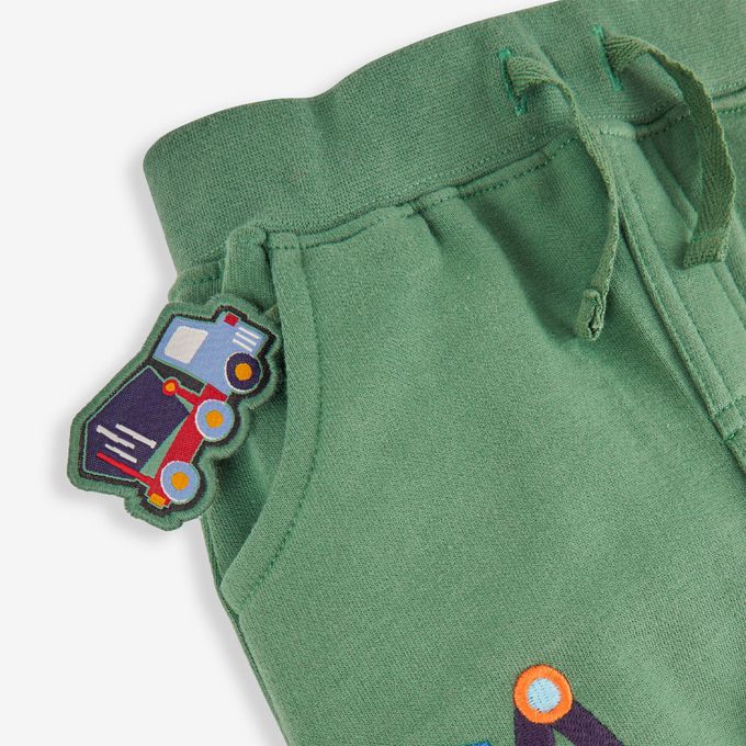 英國 JoJo Maman BeBe - 幼/兒童超優質秋冬100%純棉長褲-大卡車