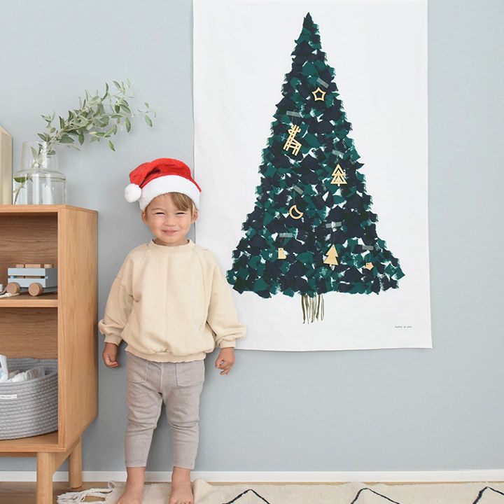 日本 kukka ja puu - 日本製 天然木輕量掛飾9件組-聖誕夜