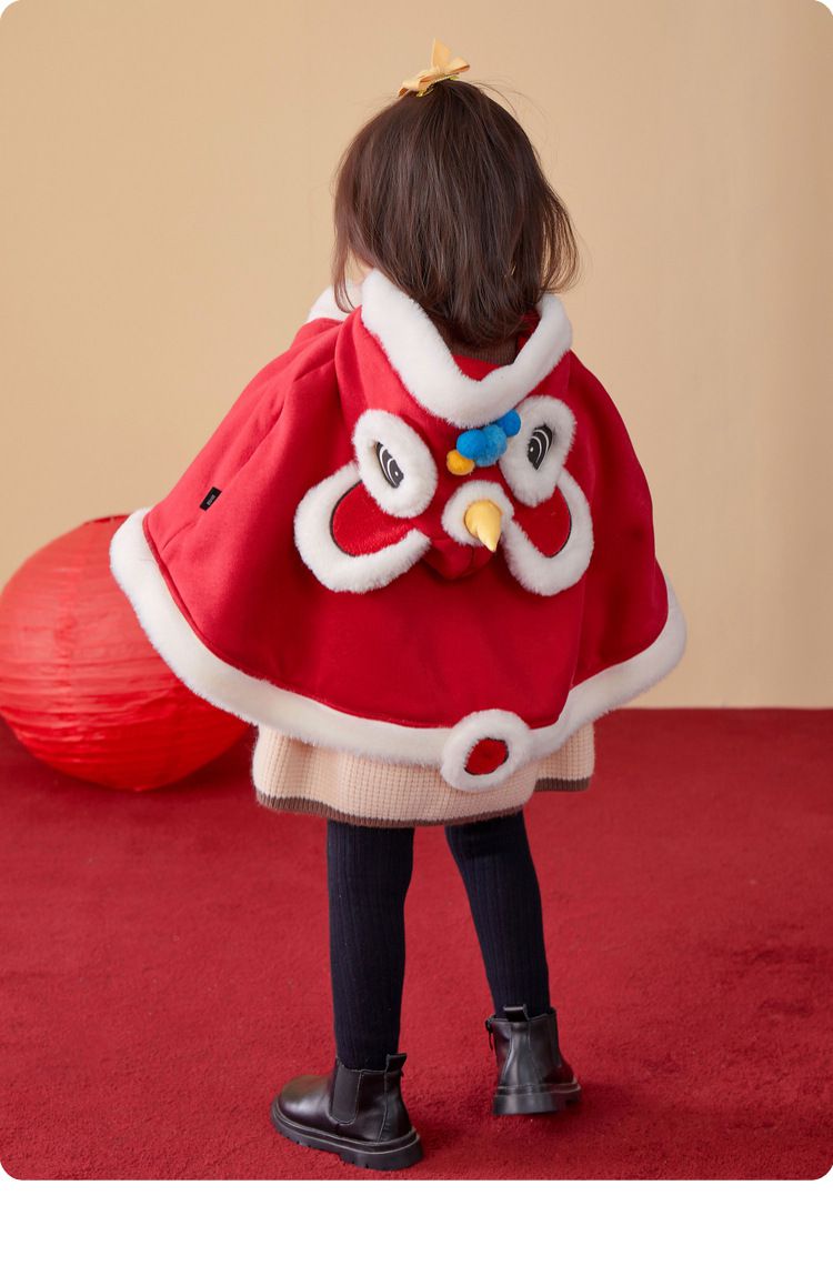 立體老虎頭斗篷