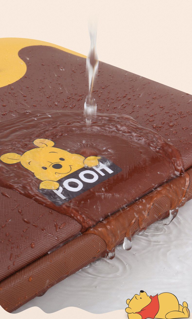 迪士尼手提電腦包-蜂蜜罐與小熊維尼-棕+黃